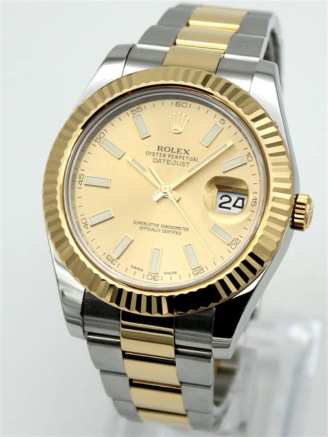 rolex datejust champagne dial 41mm.